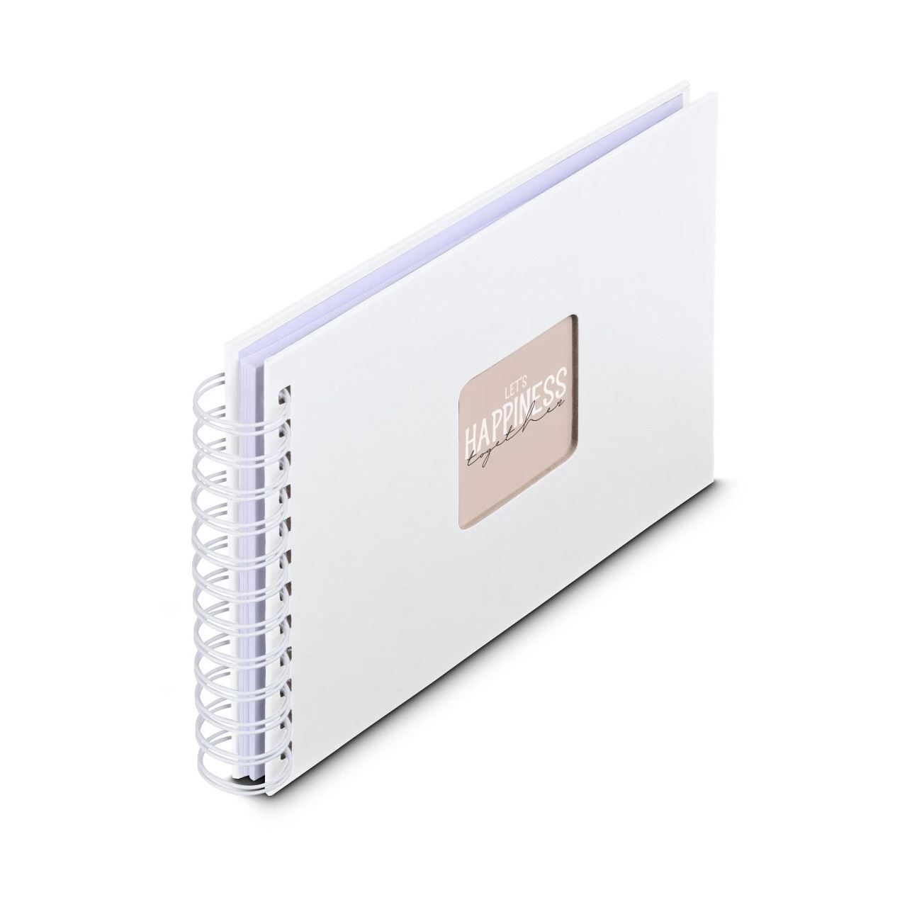 hama Fotoalbum Fine Art neutral 24,0 x 17,0 cm, 50 weiße Seiten Weiß