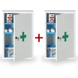 Metall-Verbandskasten für die Wand 1+1 GRATIS, 46 x 30 x 14 cm