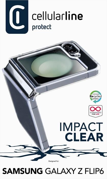 Cellular Line Custodia Impactcgalzflip6t Galaxy Z Flip6-trasparente