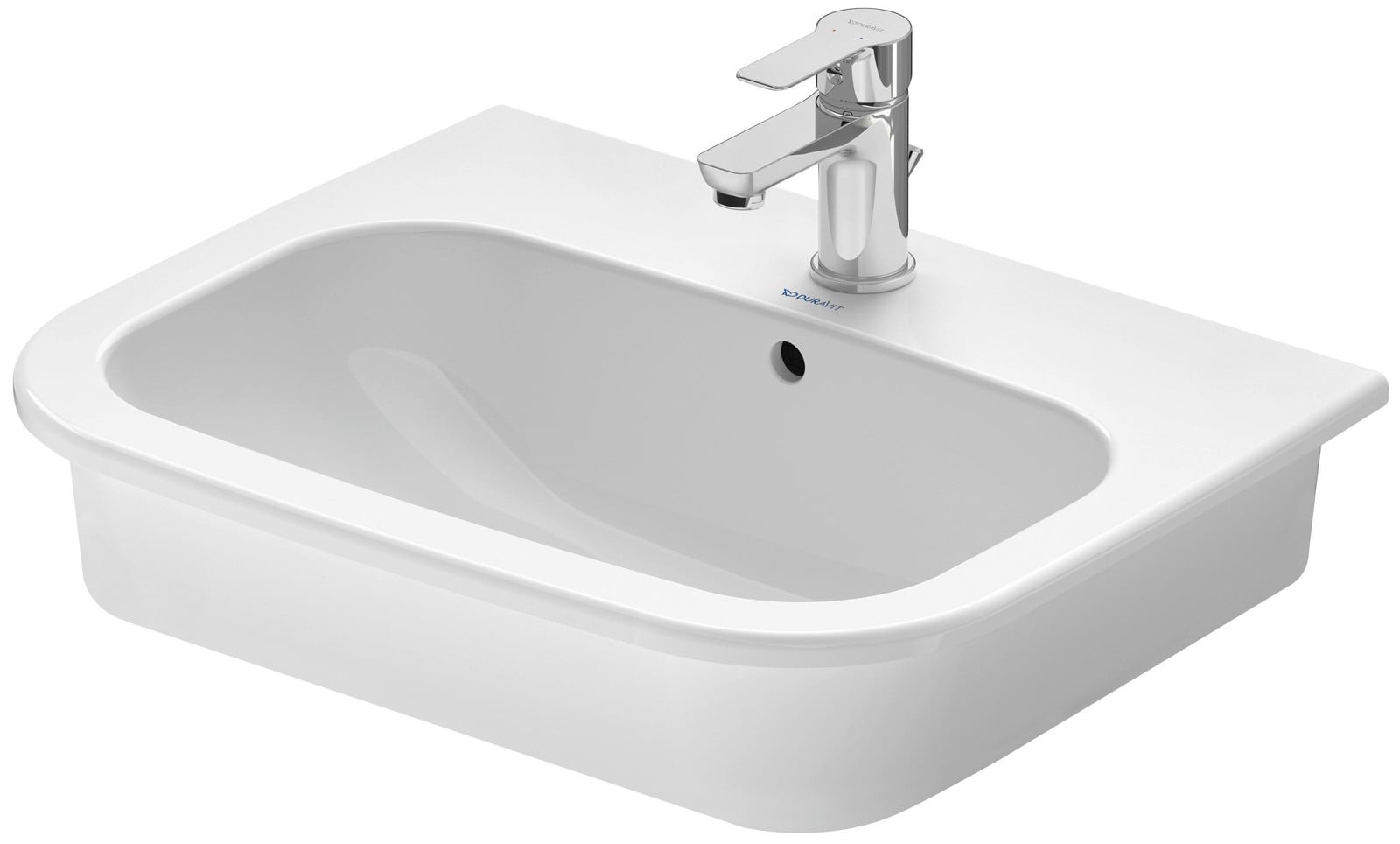 Duravit D-Code inbouw wastafel, 54,5 cm