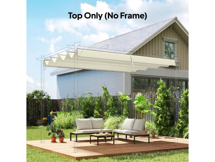 Outsunny Toile Remplacement Pergola 3x2m Anti-UV Protection