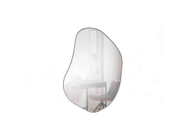 WOOOD Romee Organische Spiegel - Metaal - Zwart - 100x70x4