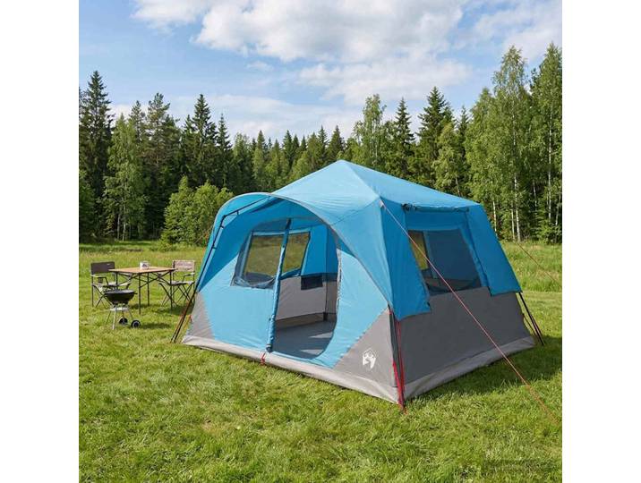 vidaXL Sofort Zelt 8 Personen Blau Polyester und Stahl