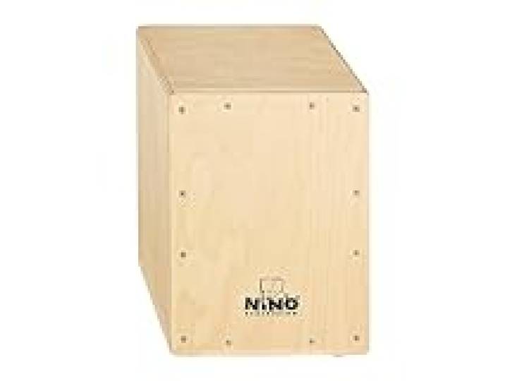 Nino Percussion Cajon pour Enfants – Cajon pour Enfants à partir de 4 ans – Instrument de Musique – Surface de Jeu en Bouleau Baltique, Naturel (NINO950)