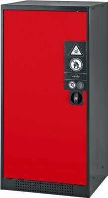 Chemikalienschrank Asecos CS-CLASSIC, Flügeltür, 2 Böden, 545x520x1105 mm, verkehrsrot
