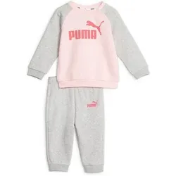 PUMA Kinder Sportanzug Minicats ESS Raglan Jogger, Größe 62 in Grau Grau