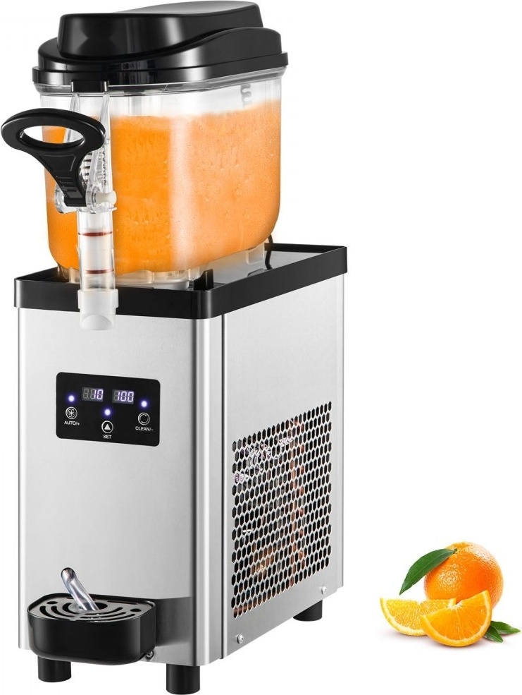 Slushee Machine Edelstahl Eismaschine 6L - Kommerziell Slushy-Maschine - Profi Slush-Maschine