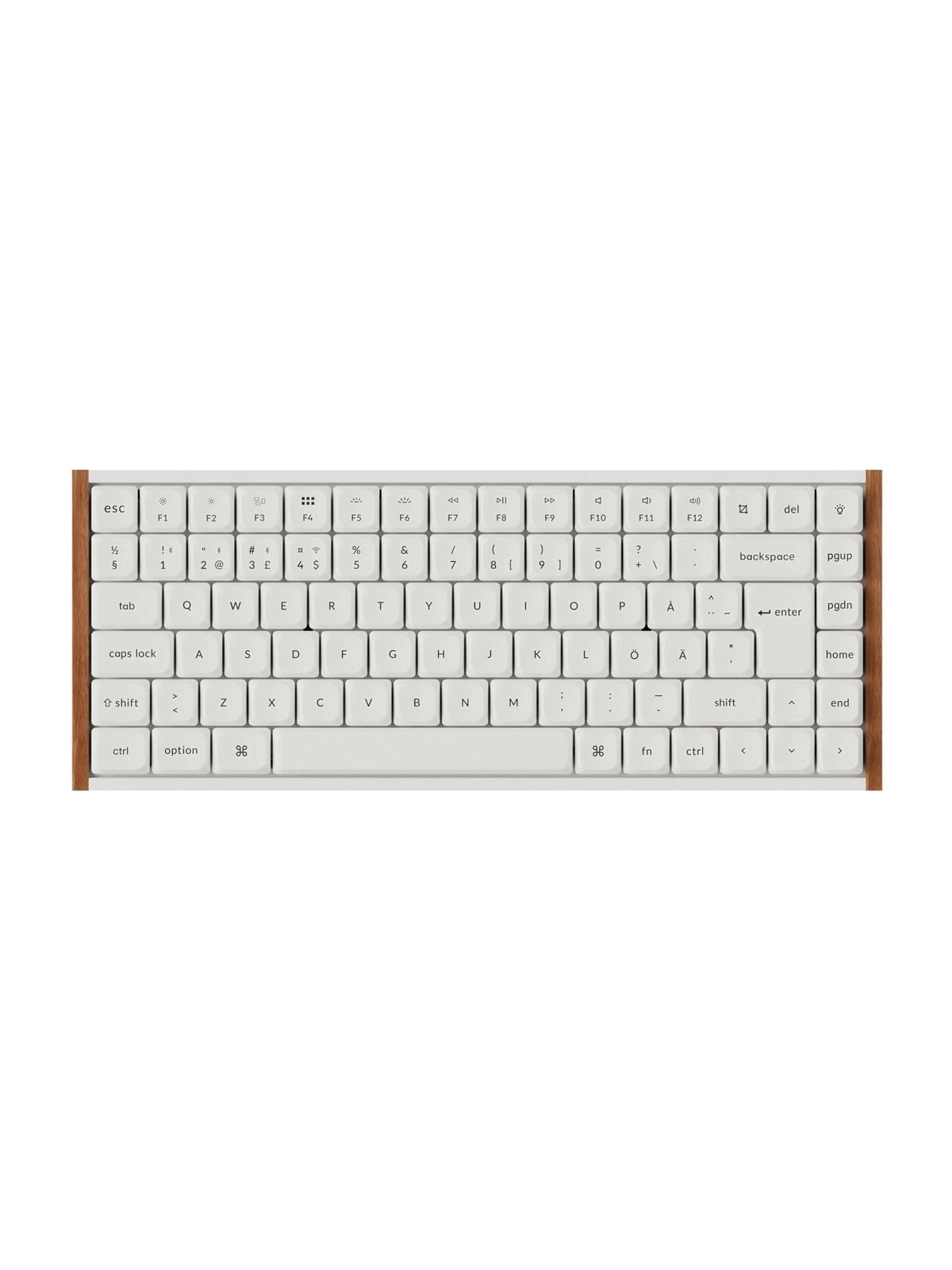 Keychron K3 Ultra SE 75% 8K Keychron Milk POM Brown - Gaming Tastatur (TKL) - 75% - Nordic ISO - Weiss