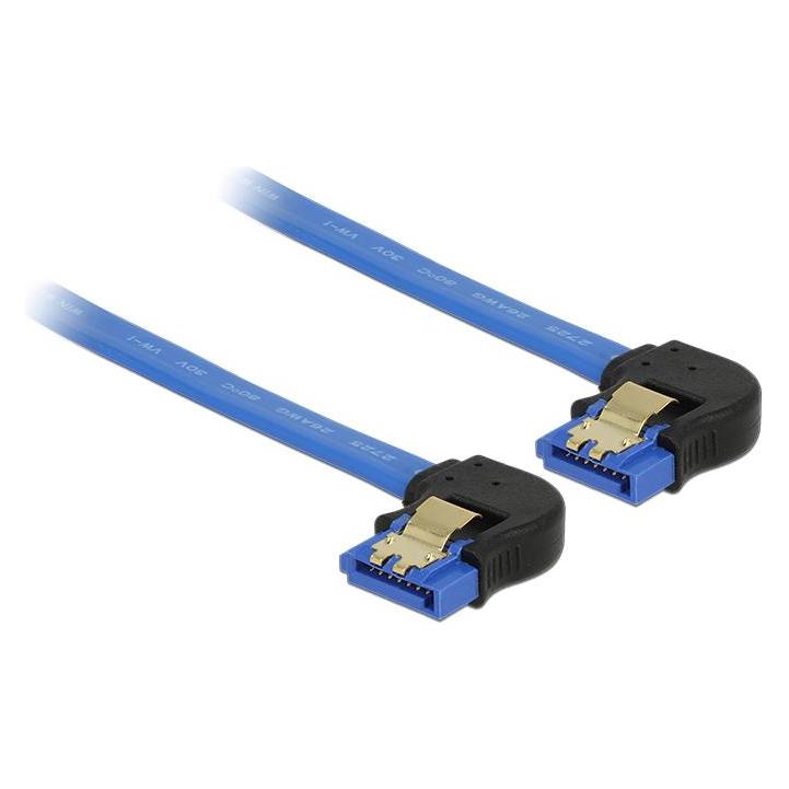Delock Kabel SATA 6 Gb/s Buchse unten gewinkelt > SATA Buchse unten gewinkelt (10 cm, SATA) (85094)