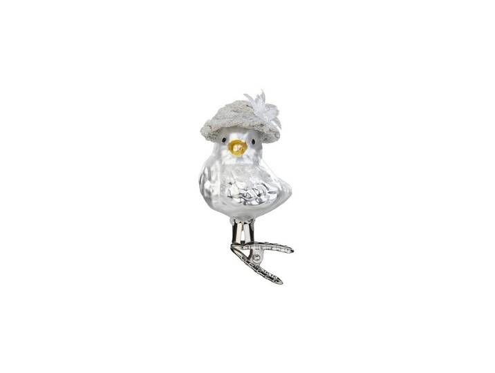 Weihnachtsbaumkugel Weihnachtskugel Vogel-Braut 1 Stück , silber, Weihnachtsbaumkugeln, Weihnachtsbaumkugel