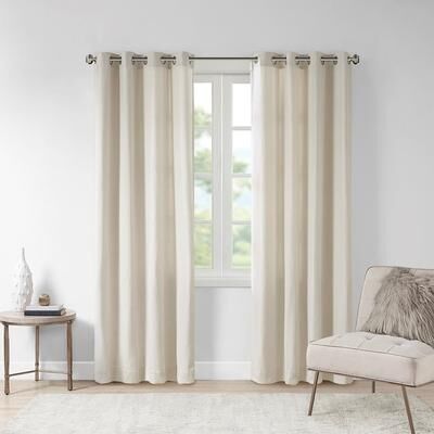 Kodotan sofa "Twist Tab Total Blackout Window Curtain Panel Champagne 50x84"" Blackout"