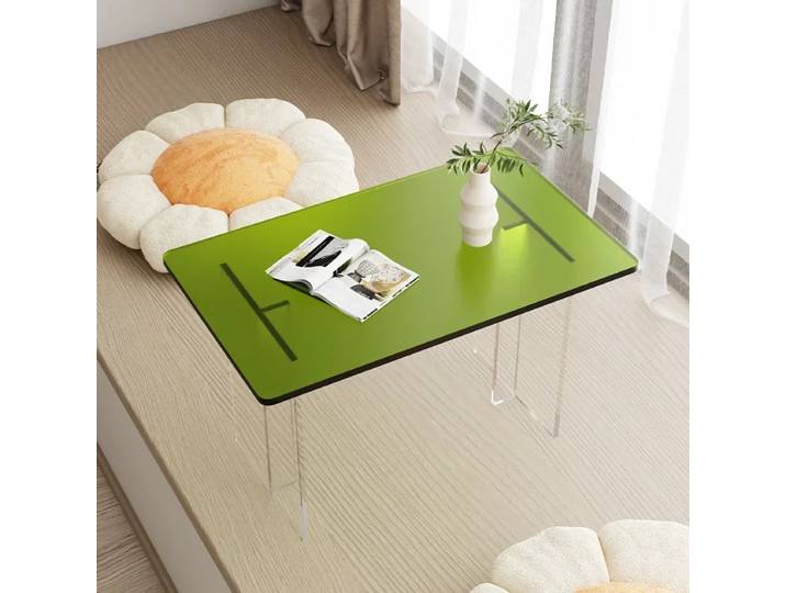 Table basse moderne en acrylique D, balcon, Design de luxe, rectangulaire esthétique, articles ménagers transparents