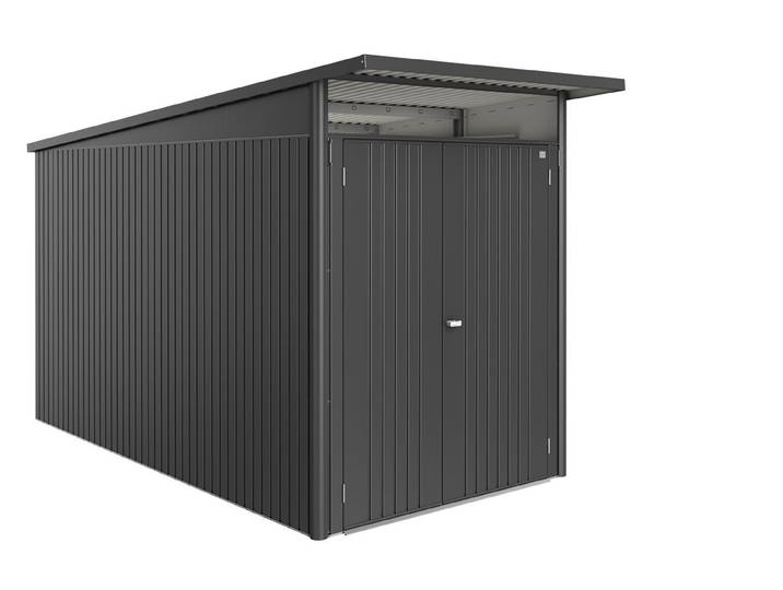 Biohort Gartenhaus AvantGarde ECO A4 Doppeltüre Dunkelgrau