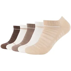 5er Pack camano Mesh Ventilation Sneakersocken 8177 - cuban sand 43-46