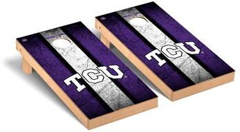 Skip's Garage Texas Christian University TCU Horned Frogs Vintage Cornhole Board Set