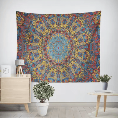 Inspire Picks Hippie Mandala Tapestry Wall Hanging Bohemian Psychedelic Vintage Room Decor 11 150x100cm
