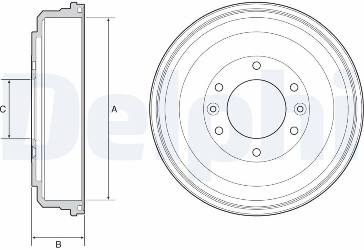 Bremstrommel DELPHI BF555