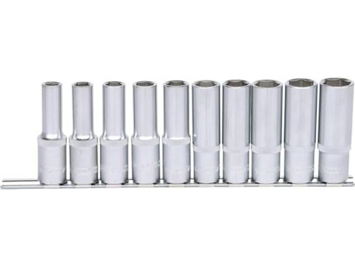 KS Tools 917.0615 jeu de douilles hexagonales 1/2\ \, longues\, 10 pces 10 Jeu de douilles 1/2'' 6 pans\, longue\, 10 pcs. 10-19 mm\, chrome vanadium