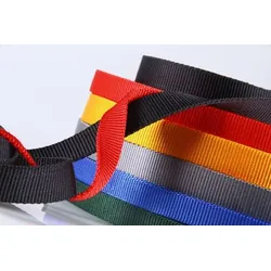 PA-Gurtband | 25 mm Breite | Meterware | Reißfest und Soft | Glänzende Bandware | Heimtierbedarf | 2,8 mm Stärke