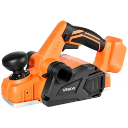 VEVOR Akku-Hobel, 82 mm Schnittbreite, 15000 U/min Elektrohobel für Holz mit bürstenlosem Motor, einstellbare Schnitttiefe für die Holzbearbeitung, kompatibel mit VEVOR 18-V-Akku (nur Werkzeug)