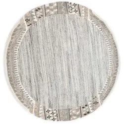 THEKO Wollteppich  Nakarta , grau , Wolle , Maße (cm): B: 150 H: 1,2