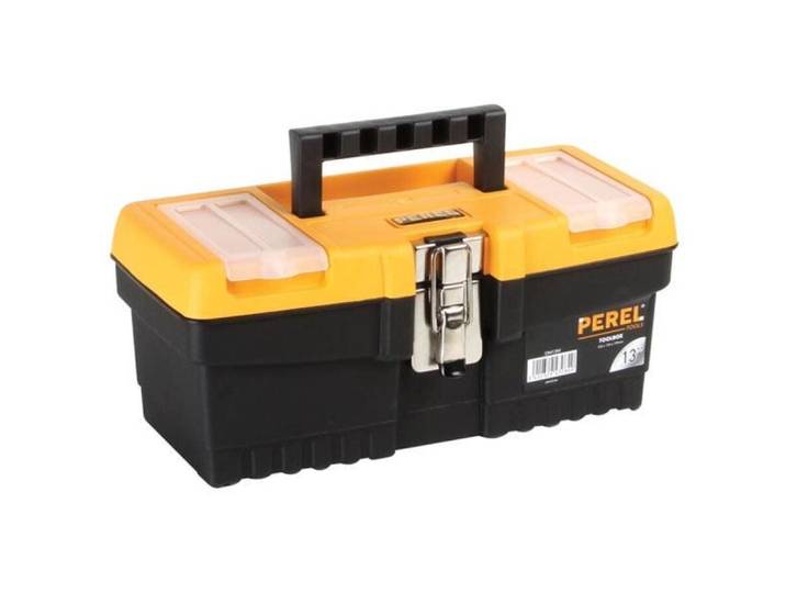 Werkzeugkiste Perel 32 x 13.9 x 15.5cm - Farbe: Schwarz - Werkzeugkiste