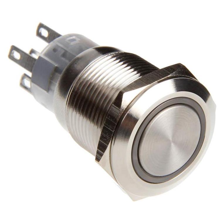 DimasTech Vandalismustaster 19mm - Silverline (PD024)