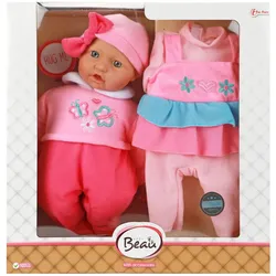 Toi-Toys 02026Z - BEAU Geschenkset -Babypuppe 40cm + Kleidung
