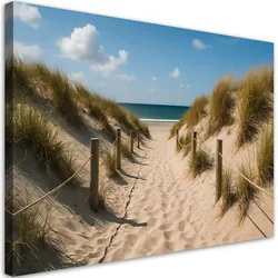 LEINWANDBILD Weg zum Strand Shabby Chic 100x70cm