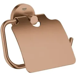 Grohe Essentials WC-Papierhalter 40367DL1 warm sunset gebürstet, mit Deckel, verdeckte Befestigung