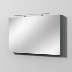 Sanipa Wandvorbau Spiegelschrank „Milla“ 1200 × 750 × 149 mm Anschlag rechts, rechts in Soft-Green, Anschlag rechts