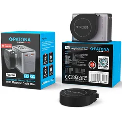 PATONA Platinum PD70W Universal Travel Adapter mit Magentischem Kabel