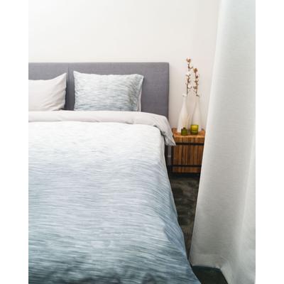 Bettwäsche KAYORI "Shima", grau, B/L: 155cm x 220cm, 1 Stk., 1 Stk., Mako-Satin, B/L: 80cm x 80cm, 2 Stk., Mako-Satin, Obermaterial: 100% Baumwolle, Bettwäsche, Bettwäsche, Hergestellt aus GOTS-zertifizierter Bio-Baumwolle