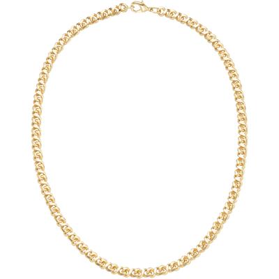 Collier FIRETTI "Schmuck Geschenk Halsschmuck Halskette Kette Achterkette", gold (gelbgoldfarben), Halsketten, Damen, Tombak, L: 50 B: 6mm, glänzend, Collier, B:6mm
