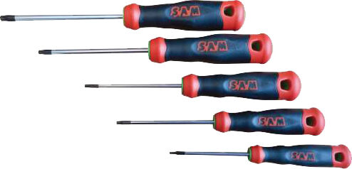 Jeu de 5 tournevis S1 Torx® SAM OUTILLAGE T-J3