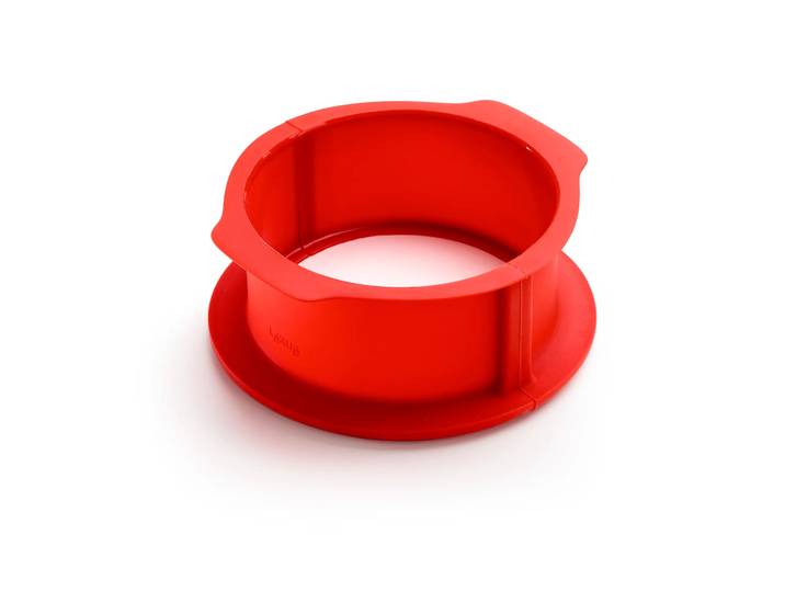 Lékué Moule à charlotte avec assiette Lékué 18 cm Rouge