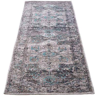Teppich TOM TAILOR HOME "Funky Orient Tabriz", grau, B:60cm H:5mm L:230cm, Baumwolle, Kunstfaser, Teppiche, Teppich, Kurzflor, Orient-Optik, Vintage Design, auch als Läufer