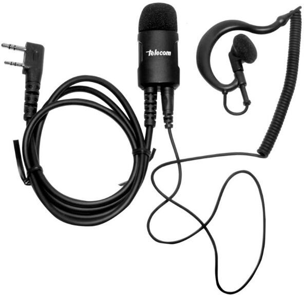 Falcon JD-2402 2 broches pour Kenwood Kit professionnel pour environnements bruyants. Compatible avec les talkies-walkies Kenwood, Team et HYT.