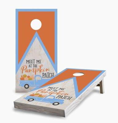 Skip's Garage Meet Me at the Pumpkin Patch Regulation 2x4 Cornhole Game Set