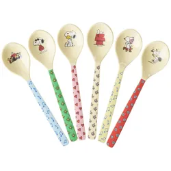 RICE Melamin Teelöffel Snoopy 6er, L14.5 B3.5 cm
