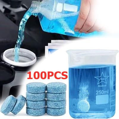 Inspire Daily Merch Effervescent Tablet Solid Cleaner Car Windscreen Cleaner Auto Wiper Glass Cleaning Concentrated Detergent Tablets 10pcs