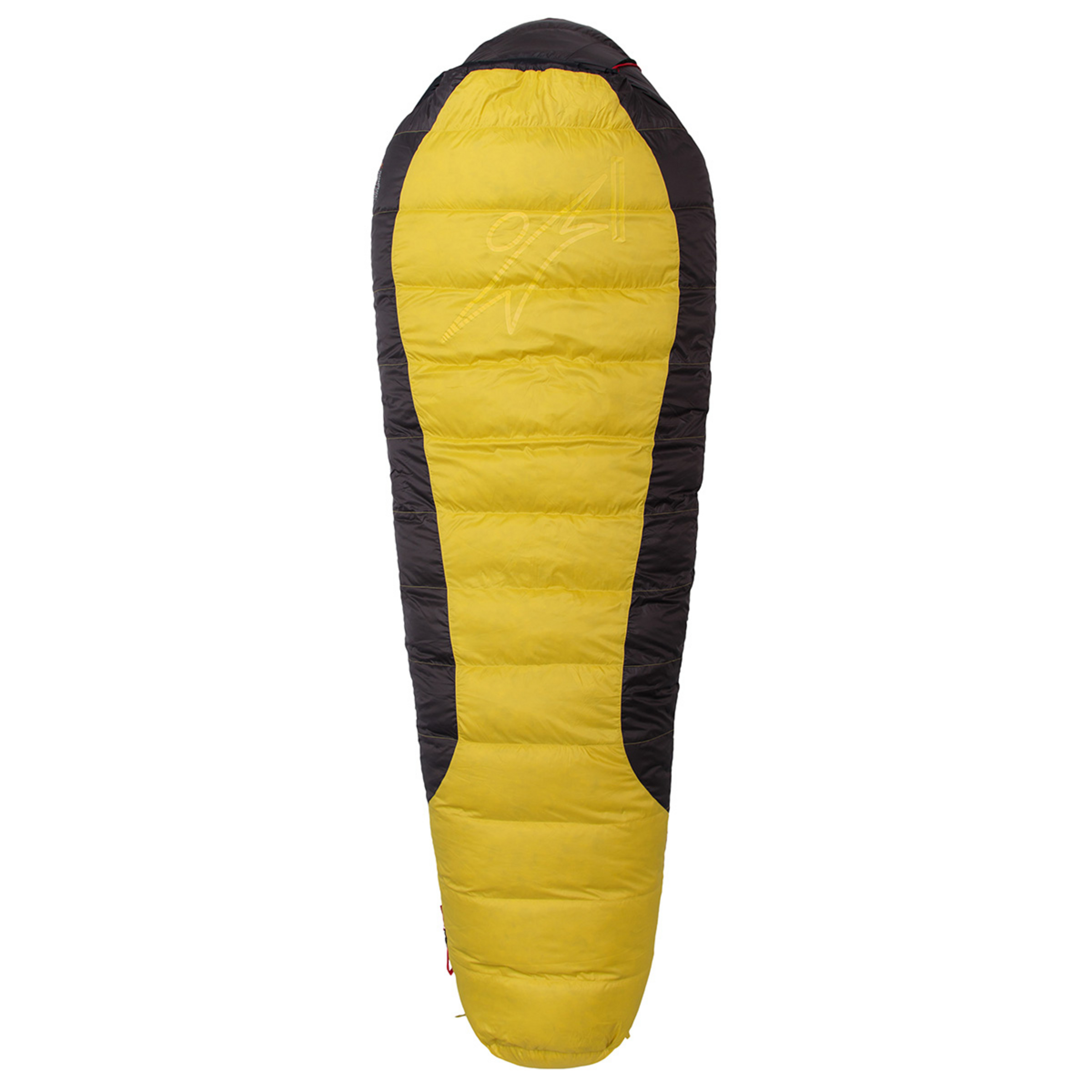 Warmpeace Viking 1200 Schlafsack Daunenschlafsäcke gelb Größe max. 170cm Camping Daune