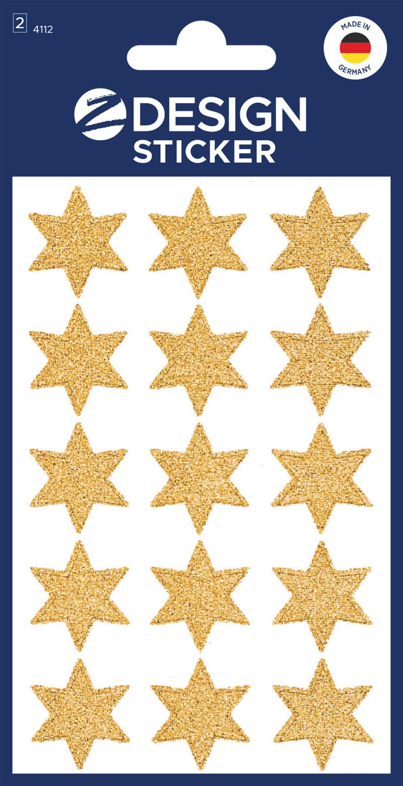 AVERY Zweckform Aufkleber Weihnachten, gold 4112