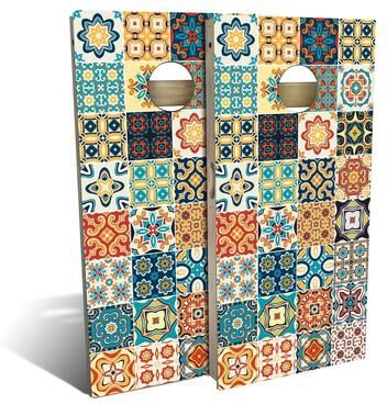 Skip's Garage Multi Tile Outdoor Cornhole Board Set