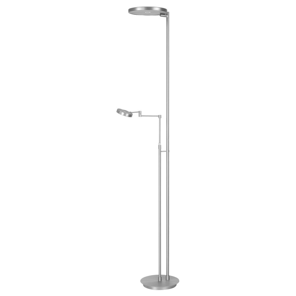 Vloerlamp Vienna Highlight nikkel zilver modern metalen design