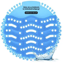 12x Klo-Igel Urinaleinleger (Pissoirsieb, Pissoireinsatz, Urinalsieb) Ocean Fresh: "Mehr als 3x Schütteln ist Selbstbefriedigung!"