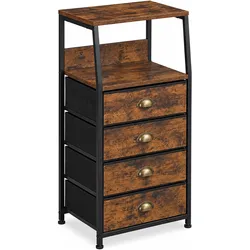 Relaxdays, Kommode + Sideboard, Kommode (40 x 29 x 84.50 cm)
