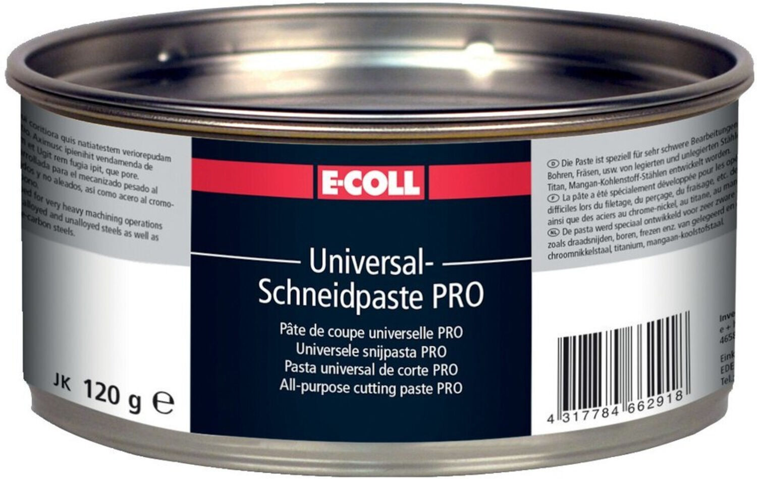 E-COLL Universal-Schneidpaste chlorfrei PRO 120g (4317784662918)