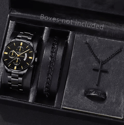 Inspire Essentials Stainless Steel Luxury Quartz Watch f