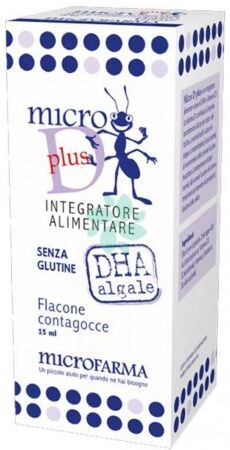 Microfarma Micro D Plus Con Dha Gocce Integratore Vitamina D3 15ml